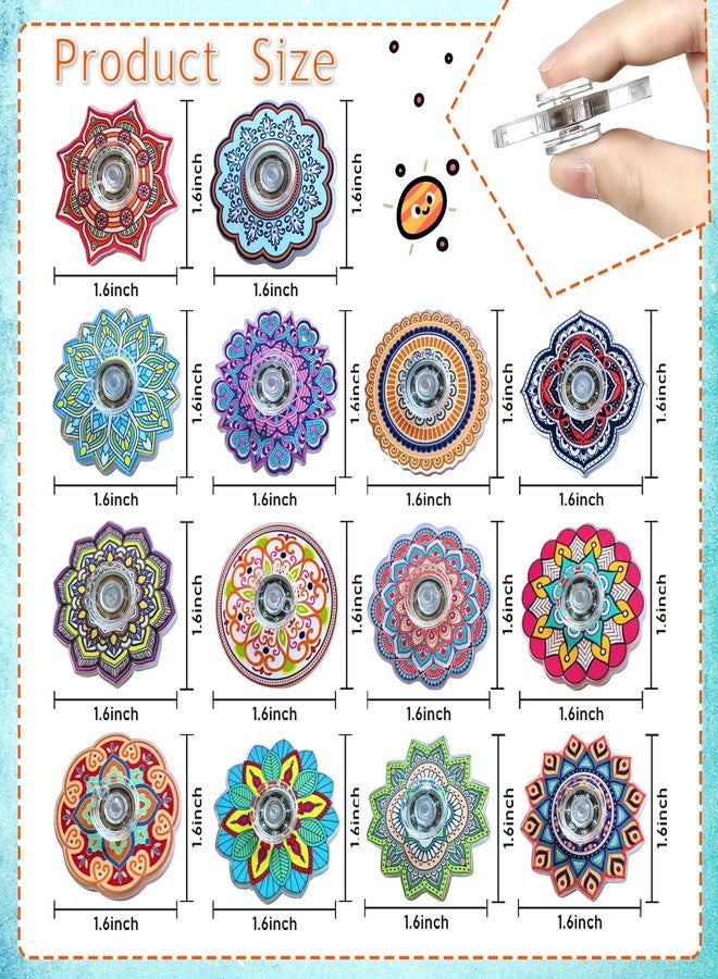Sqlhrke 42 Pack Fidget Spinner Mini Toys Party Favors Easter Basket Eggs Goodie Bag Stuffers Gifts,Stress Relief Sensory Toys for Kids Adults ADHD Autisms,Carnival Treasure Box Toy Classroom Prizes Supplies - Image 5